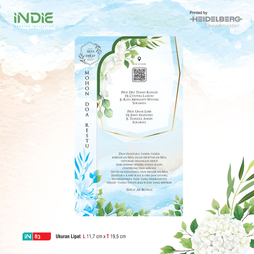 Blangko Undangan INDIE 83 (Free File Setting Corel)