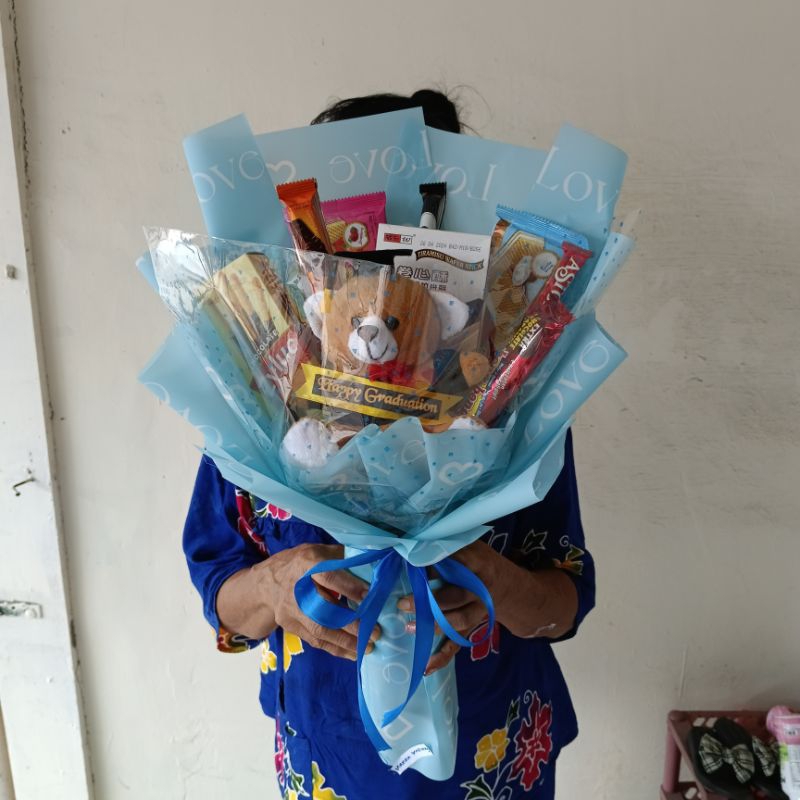 

buket snack boneka wisuda 15cm