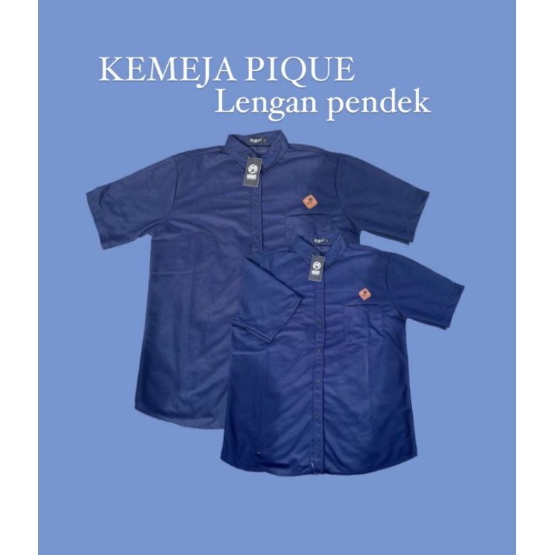 Kemeja Polos Pique Pria Lengan Pendek Slimft Kmeja Pendek Paling Laris
