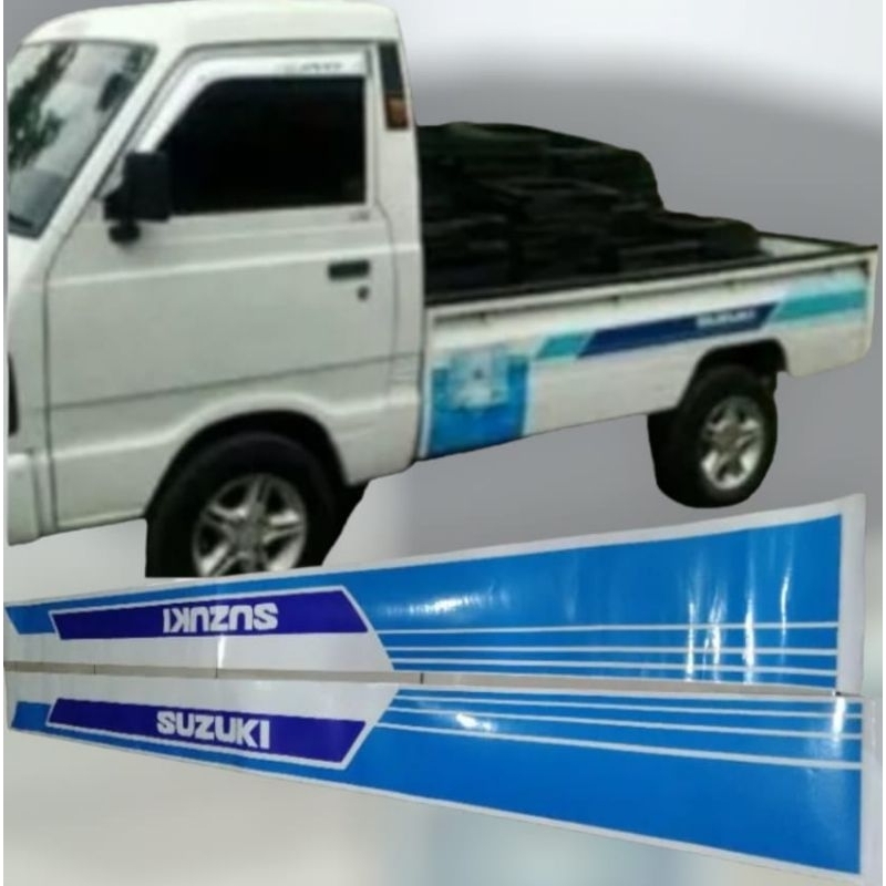 Sticker Striping Mobil Suzuki Carry 1.0 Pick Up Biru Transparan LIS CARRY PICK UP 1.0 Transparan Pri