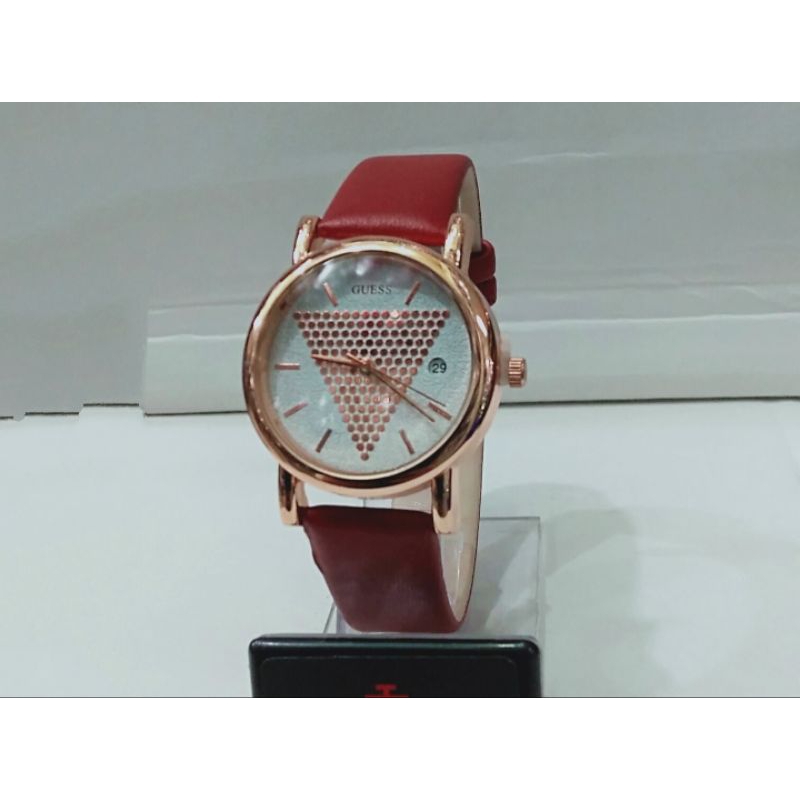 Jam Tangan Wanita Fashion Kulit Gueess Tanggal Aktif