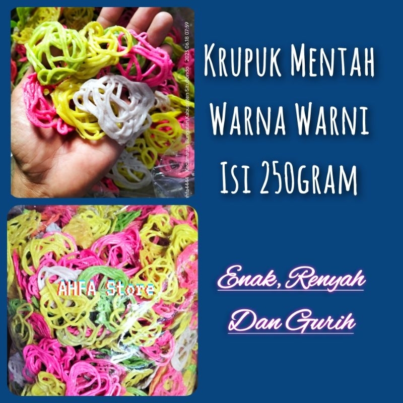 

Kerupuk Mentah Warna Warni 250gram