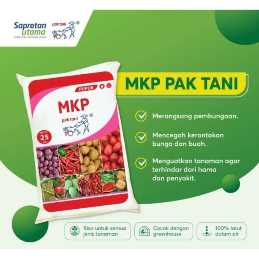 Pupuk MKP Pak Tani 1Kg Perangsang Bunga Dan Buah Kemasan Pabrik Original