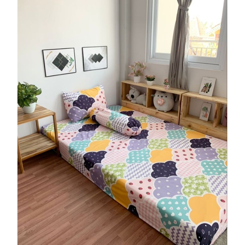 Sprei Homamade Motif Aesthetic 120x200 160x200 180x200 T.20 Sudut Karet ( Free Sarban Sargul )