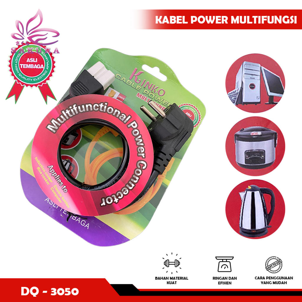 KABEL LISTRIK POWER MULTIFUNGSI ANGKA 8 - SOSOYO