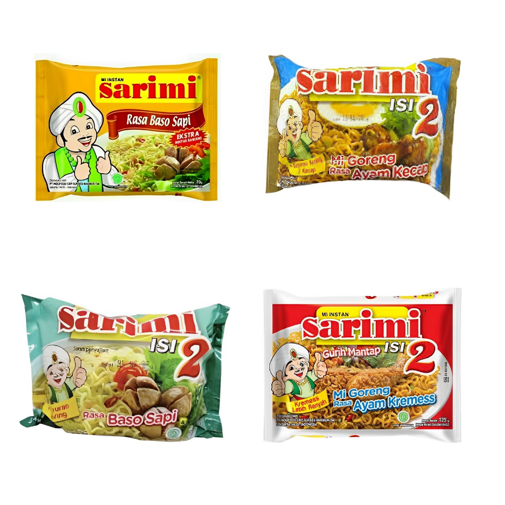 

SARIMI MIE INSTAN ISI DUA 2 SEMUA RASA BAKSO SAPI AYAM BAWANG KREMES KECAP PEDAS KOREA 125 GR