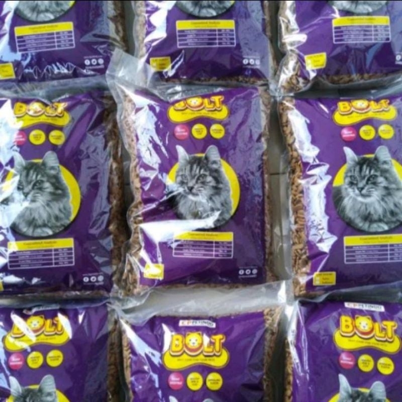 Bolt Cat Adult Tuna Repack 1kg(ikan) ~ Makanan Kucing Dewasa Bolt