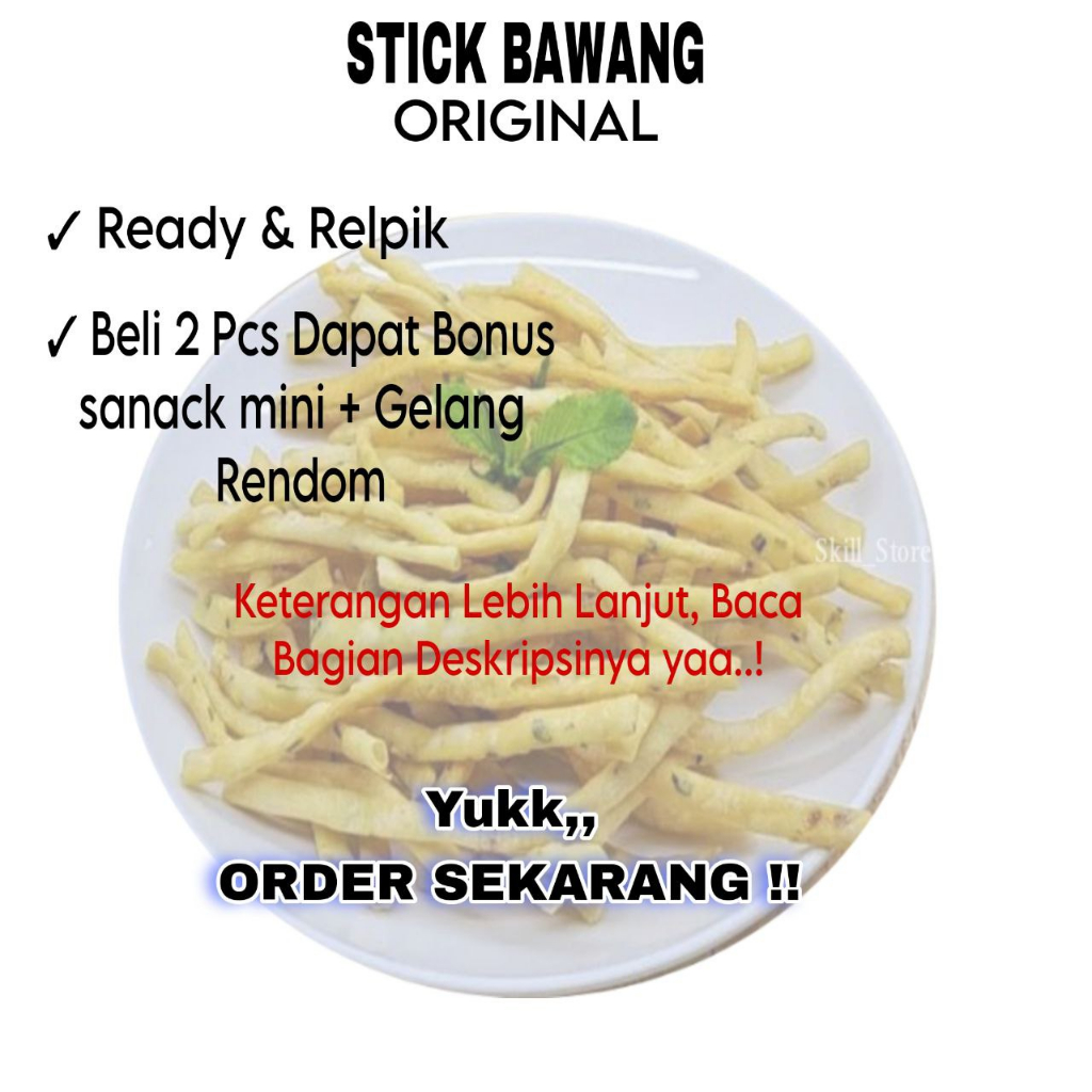 STICK BAWANG /  500 GR [ BELI 3 PCS DAPAT BONUS SNACK MINI + GELANG RENDOM ]