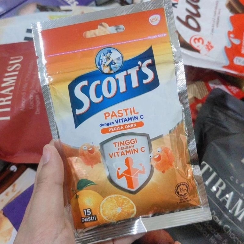 Scott's scotts scoots vitamin c pastiles pastilles gummies 30gr isi 15pcs