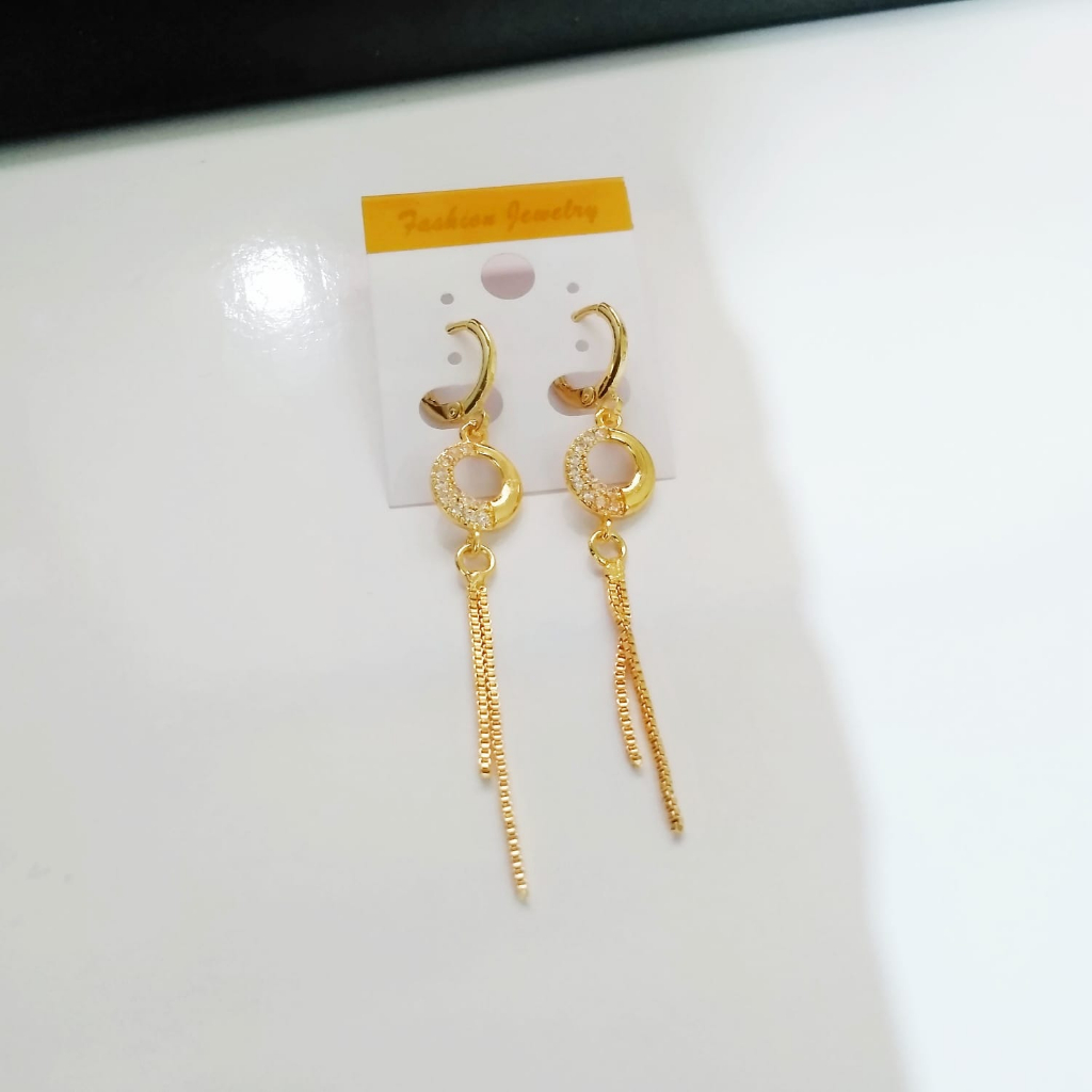 AV268 Grosir Anting Dewasa Anting Juray Gold Permata