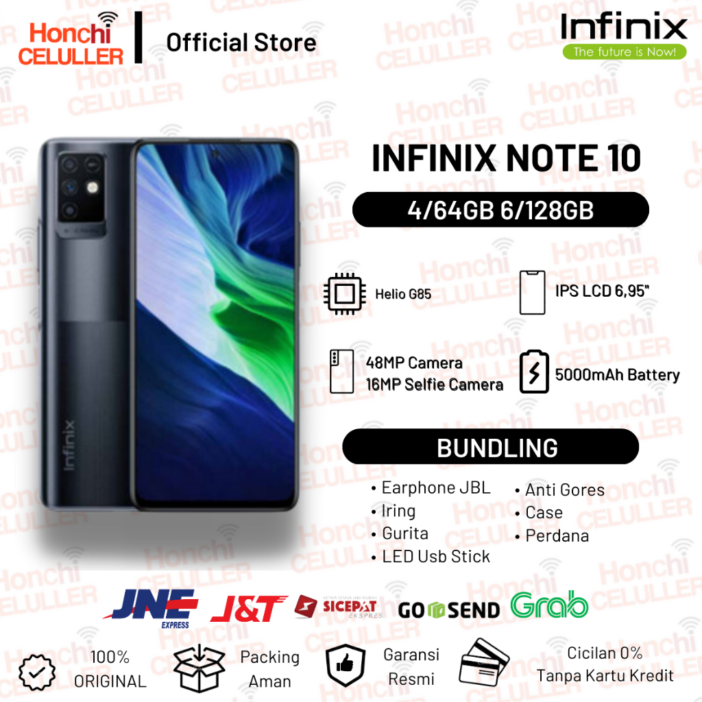 Infinix Note 10 6/128GB 4/64GB Garansi Resmi Infinix Indonesia