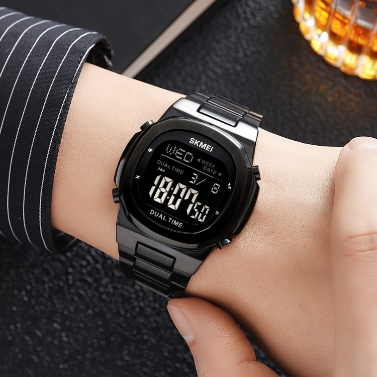 Jam Tangan Pria SKMEI 2004 Stainless Steel Men Jam Tangan DIGITAL Original SKMEI