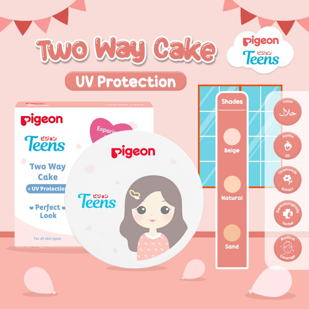 PIGEON Teens (REFILL) Two Way Cake 14gr