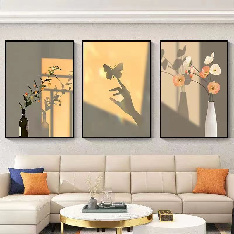 3PCS HIASAN DINDING (20X30 CM) BUNGA KERING ABSTRAK BUNGA WALL DECOR HIASAN DINDING KAMAR PAJANGAN /ABSTRAK AESTHETIC ART DEKORASI PAJANGAN DINDING