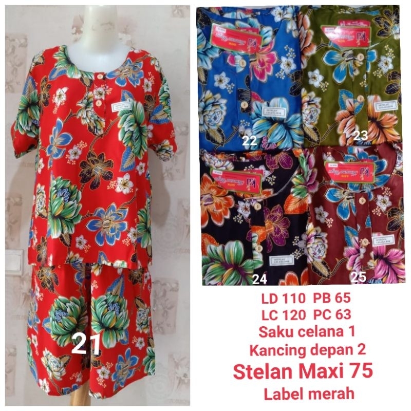 Setelan Kulot Kencana Ungu label Merah / Maxi 75 KUM / Maxi 85 KUM / Maxi L KUM