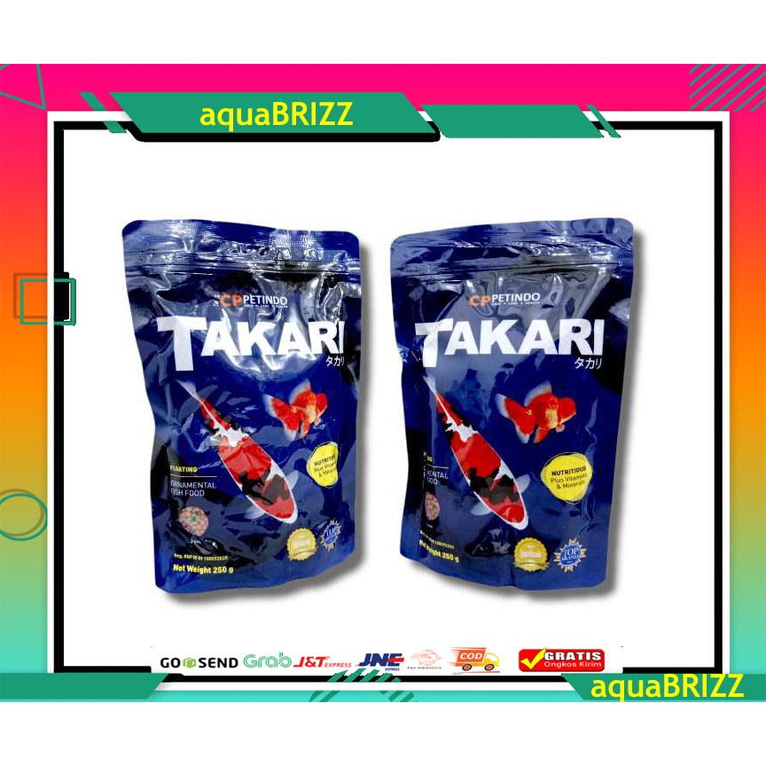 Promo Takari 250GR 250 gr 1mm Makanan Pakan Ikan Hias Fish Food