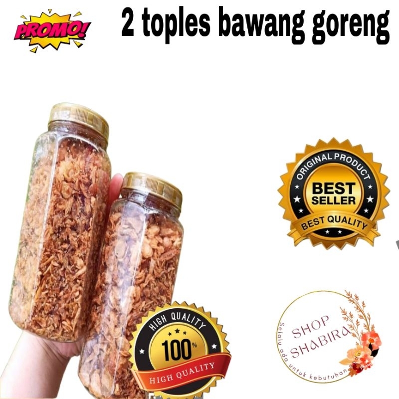 

murah 2 toples bawang goreng bagor halal