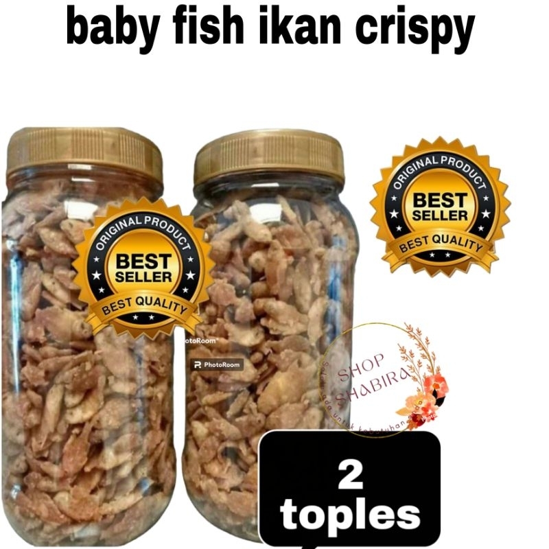 

murah!!!2 toples baby fish ikan crispy halal