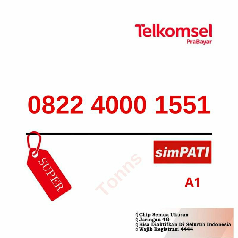Kartu Nomor Cantik Simpati 4g Telkomsel Prabayar