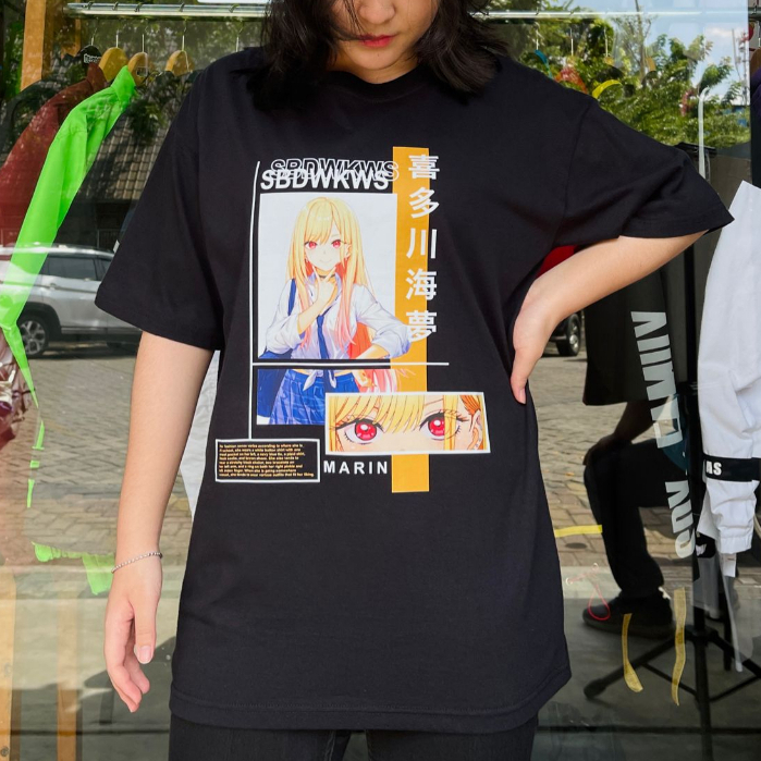 Kaos Kitagawa Marin Waifu Anime Manga Sono Bisque Doll wa Koi wo suru Premium Unisex