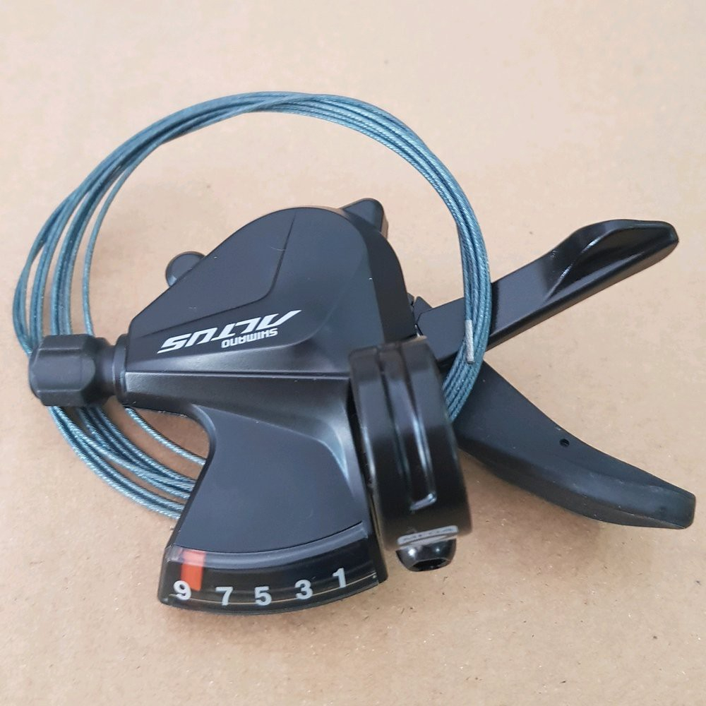 Shifter Sepeda Shimano Altus M370 9 Speed Operan Gigi Sepeda Lipat MTB DLL