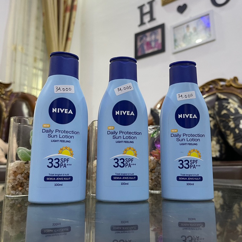 Nivea daily protection sun lotion SPF33PA+++
