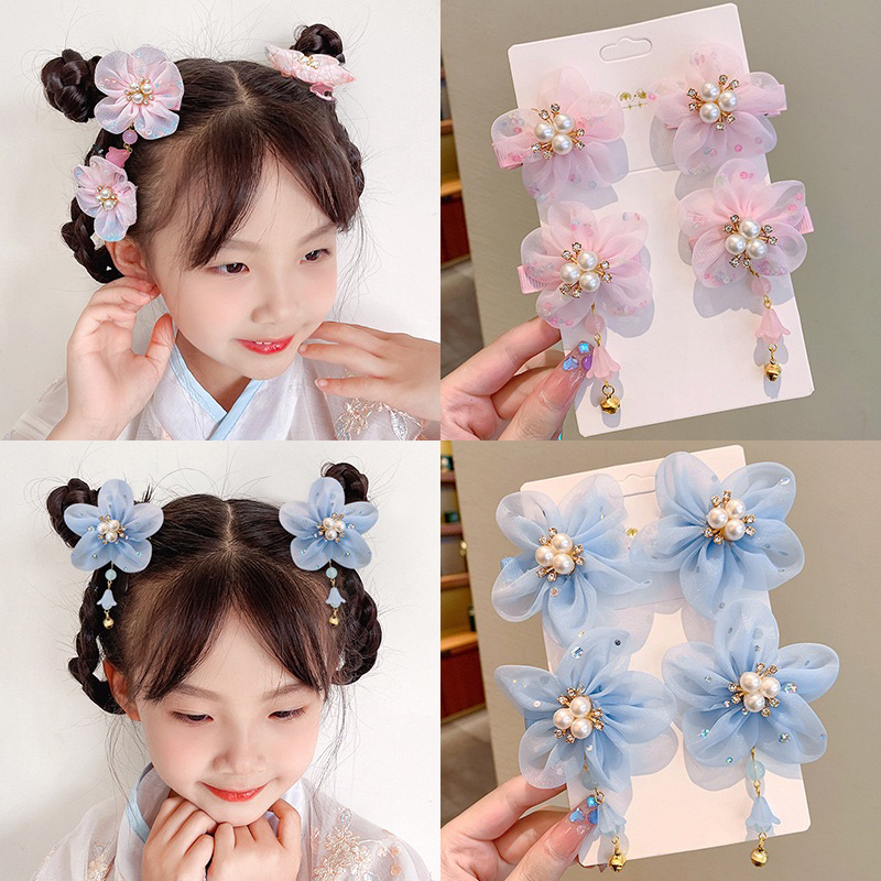 Jepitan Rambut anak Cantik Motif Bunga Gaya Korea Import