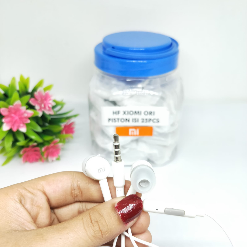ISI 25PC HANDSFREE TOPLES XIAOMI ORI PISTON MI REDMI POCO SUARA JERNIH BAGUS SUDAH DI TES EXTRA BASS UNIVERSAL SEMUA HP SMARTPHONE GROSIR BY.SULTAN ROXY