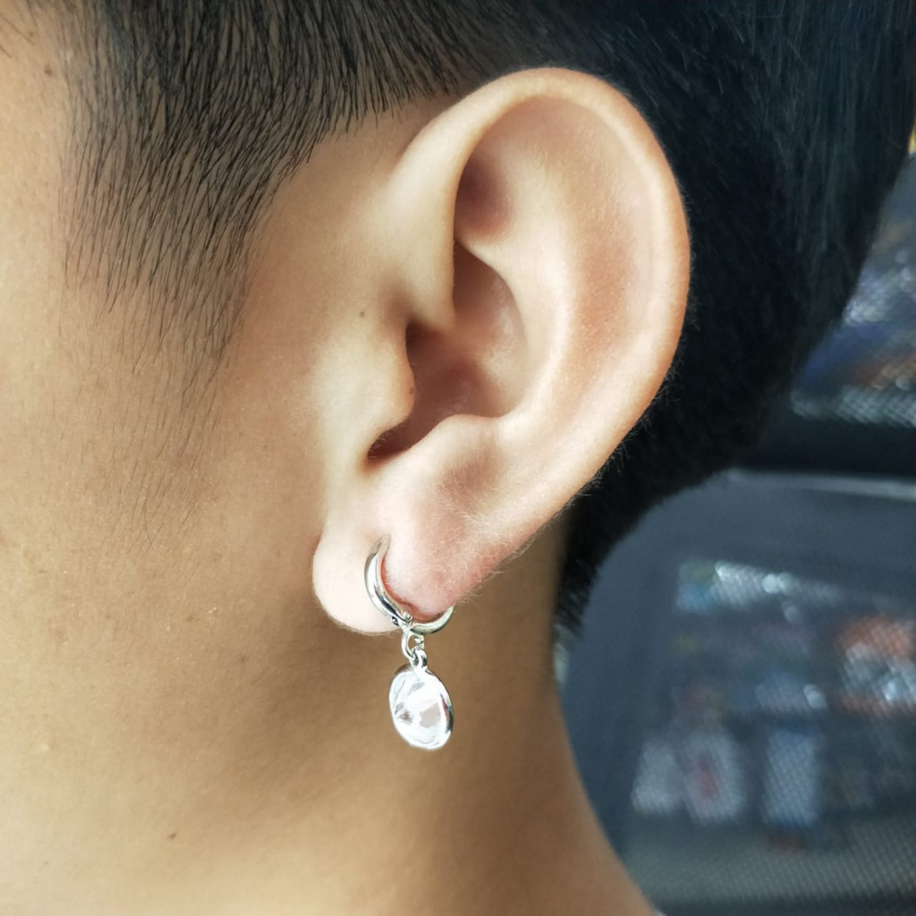 Anting Gantung Panjang Bentuk Geometri untuk Wanita