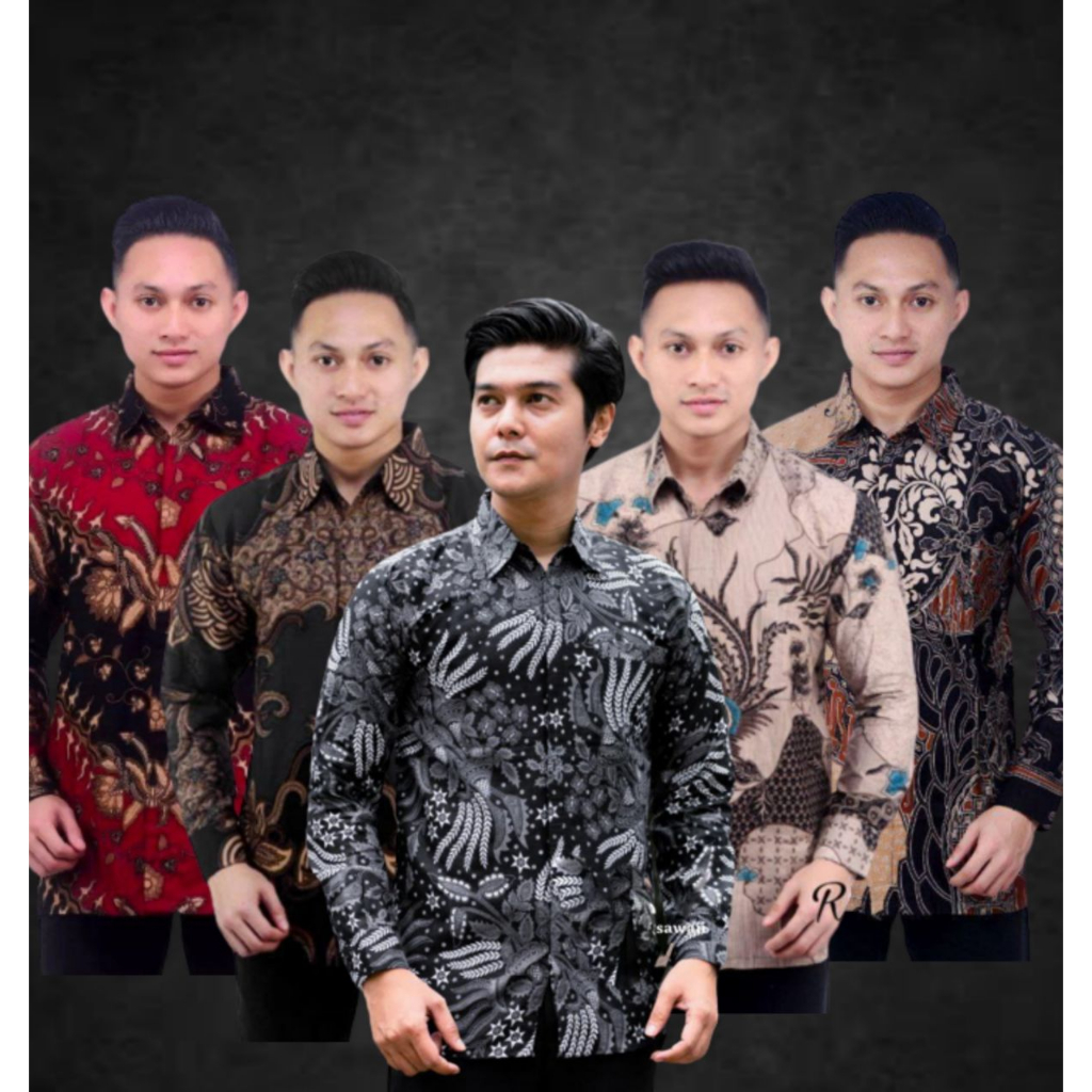 NEW ARRIVAL DISTRO BATIK PRIA BORDIR SOGAN HRB026 BATIKAF