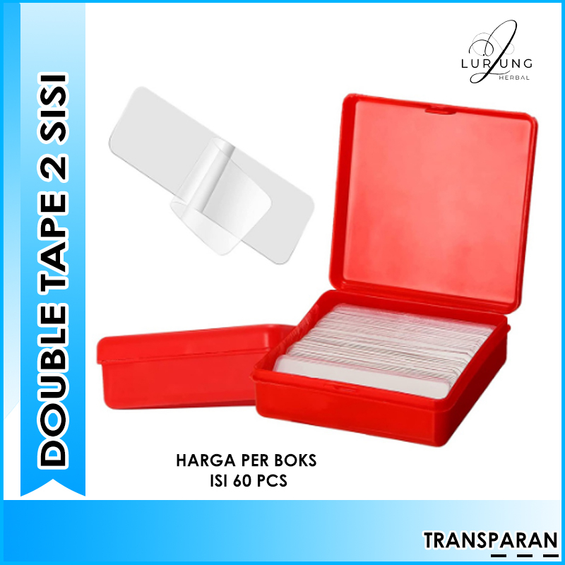 Double Tape Bening Super Kuat Stiker Perekat Dinding Tembok Kaca Keramik Tanpa Bekas 2 Sisi Tip Transparan