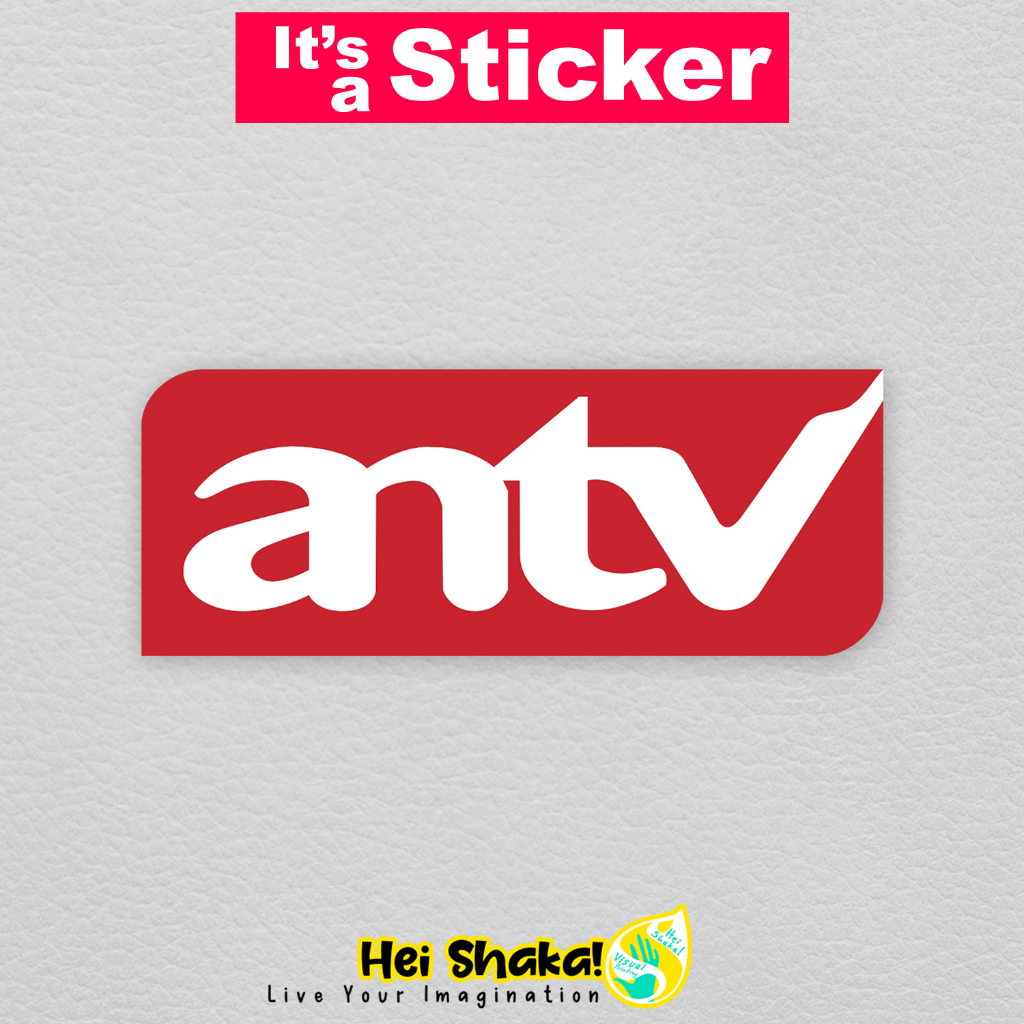 

Heishaka Stiker ANTV Logo Sticker TV Vinyl Anti Air