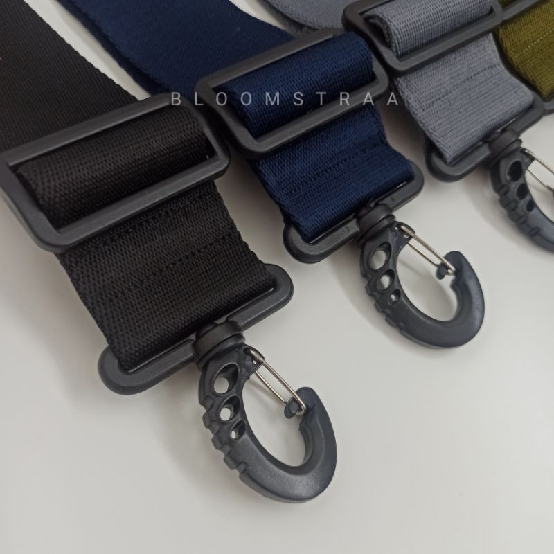 Adjustable Bag Strap 50mm Polyester Tali Tas Selempang 5cm Shoulder Strap 50 mm Poly 5 cm Plastic Hardware