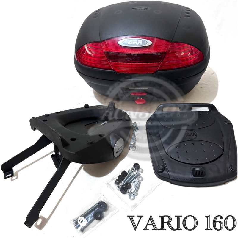 Paketan Box Givi E45 Plus Breket Box Givi Srv Honda Vario 160 New