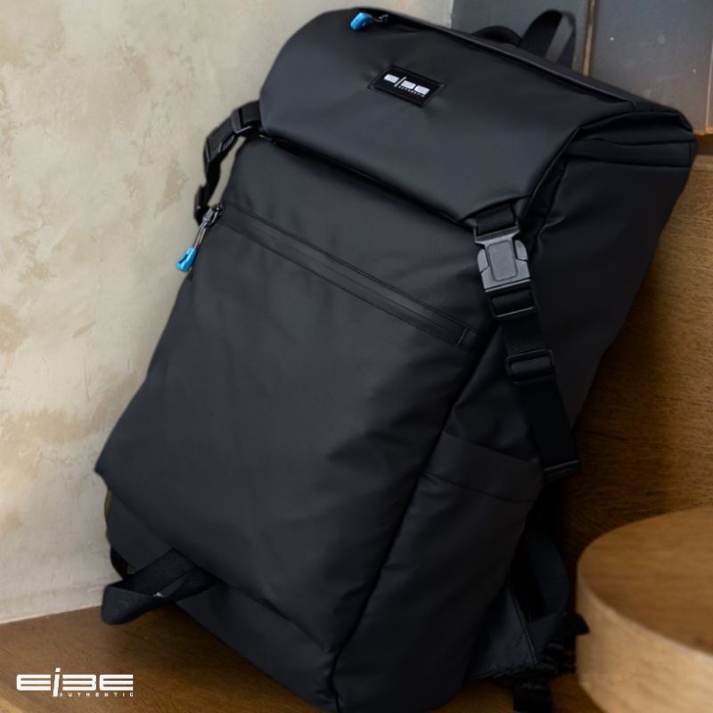 eibe backpack waterproof tas rangsel pria anti air warna hitam [ OXTAGON ]