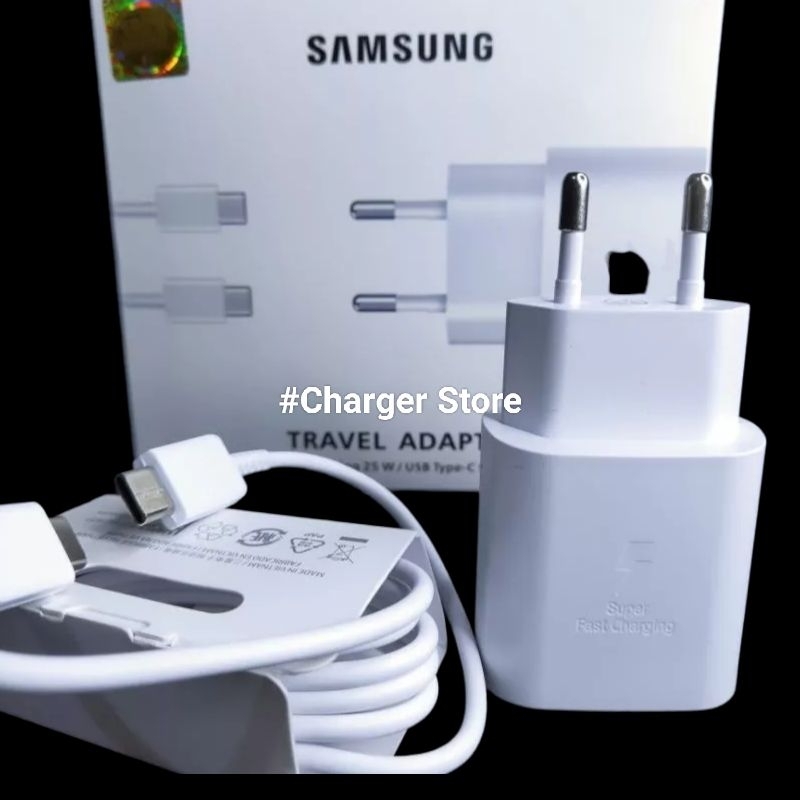 Charger Samsung 25W Original 100% Super Fast Charging USB C to USB C