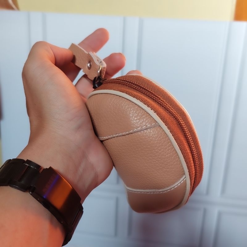 Dompet receh uang belanja kulit asli