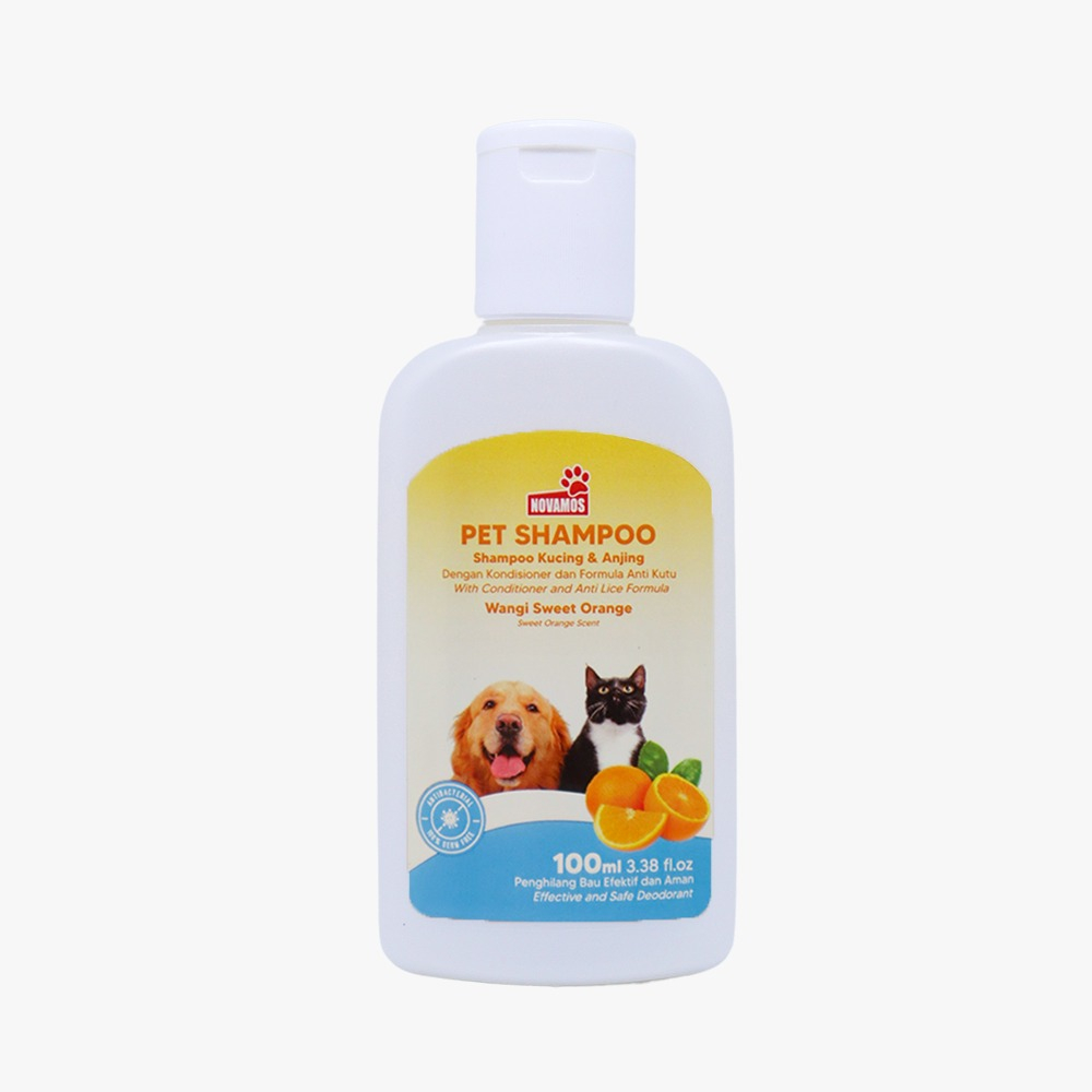NOVAMOS Shampoo Kucing Conditioner - Shampoo 100 ML SWEET ORANGE