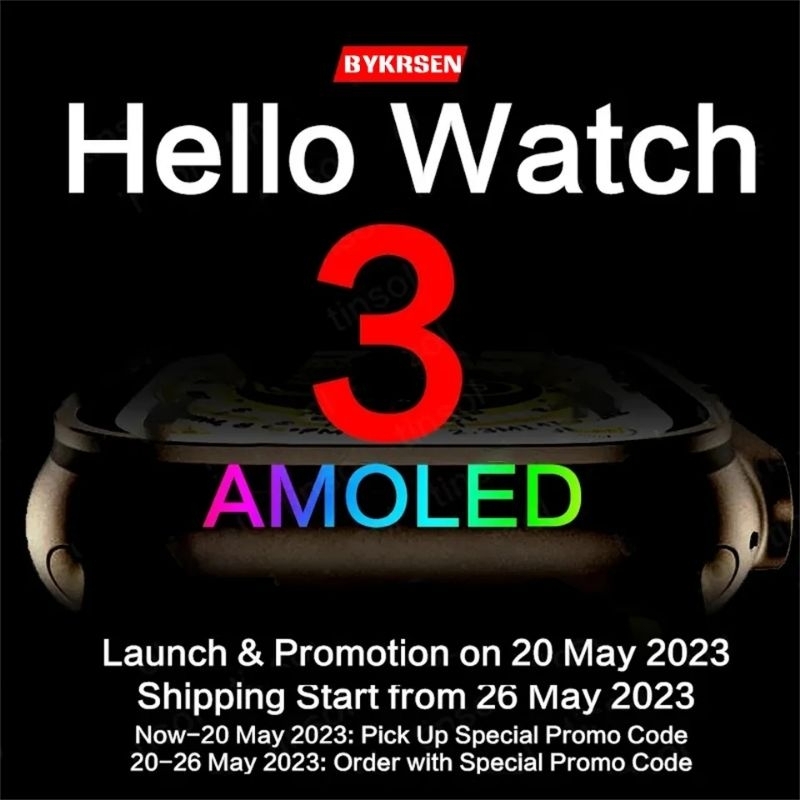 HELLO WATCH 3 ULTRA AMOLED 4GB ALWAYS ON DISPLAY ORIGINAL
