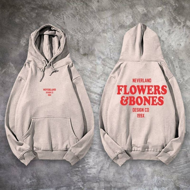 Hoodie sweater/Hoodie three-n/Hoodie cream bahan pleece teba/Hoodie distro