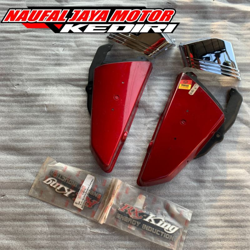 COVER AKI RX KING PERDANA 83 MERAH ORIGINAL NEW OLD STOCK BOX AKI/KEMPOLAN RXKING ORIGINAL 83 MERAH 