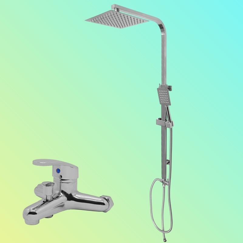 SHOWER TIANG PAKET KRAN PANAS DINGIN/KRAN PANAS DINGIN SET/HAND SHOWER TIANG