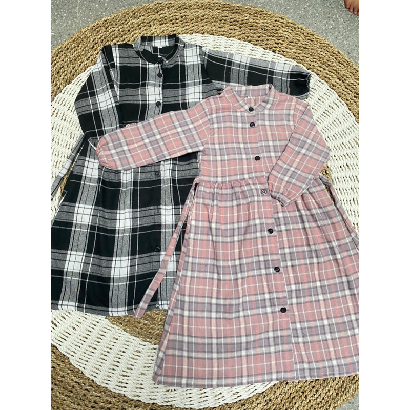 Gamis Couple Ibu dan Anak flanel usia 1-15 tahun (part 2)