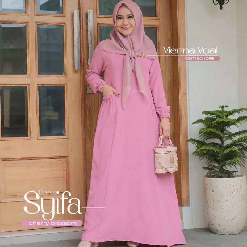 SHIFA DRESS gamis terbaru ukuran M - L - XL - XXL gamis kekinian fashion muslim terlaris gamis syari polos busui maxi dress baju wanita kondangan pesta murah set syar'i gamis jumbo berkualitas premium remaja seragam big size gamis pengajian haji umroh