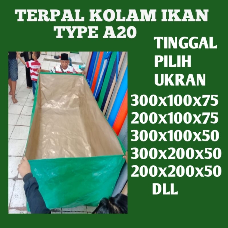 TERPAL KOLAM  IKAN TYPE A20 KOREA