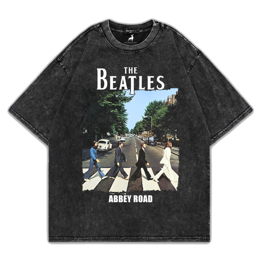 PolarVision T-shirt Thebeatles Washed Oversize Band Musik