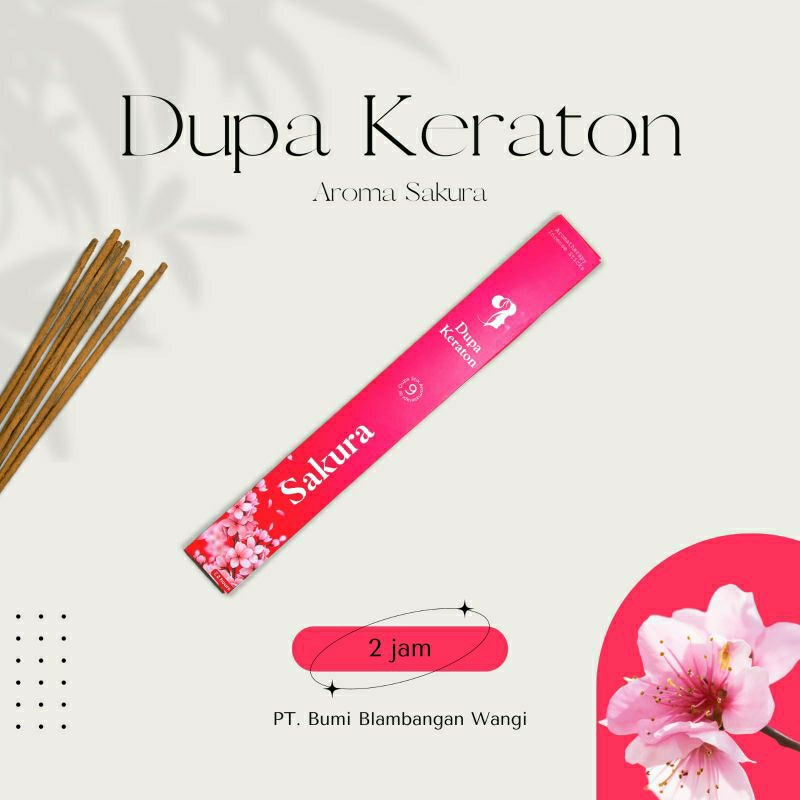 Dupa Stik Aromaterapi - Aroma Sakura Hio Buhur - Aromatherapy