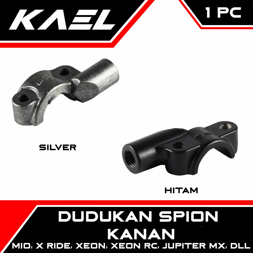 Dudukan Spion Kanan Mio M3 J Sporty Smile Z S &amp; Soul GT &amp; X-Ride &amp; Fino FI &amp; Jupiter Z Z1 F1 MX &amp; Vega R New ZR &amp; F1ZR &amp; Force 1 &amp; Xeon RC