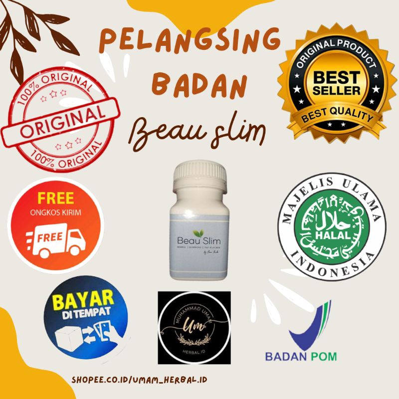 BEAUSLIM ORIGINAL PELANGSING BADAN MEMBAKAR LEMAK TUBUH TERAMPUH