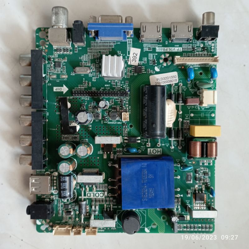 mb mobo mainboard module mesin tv POLYTRON PLD32D1550